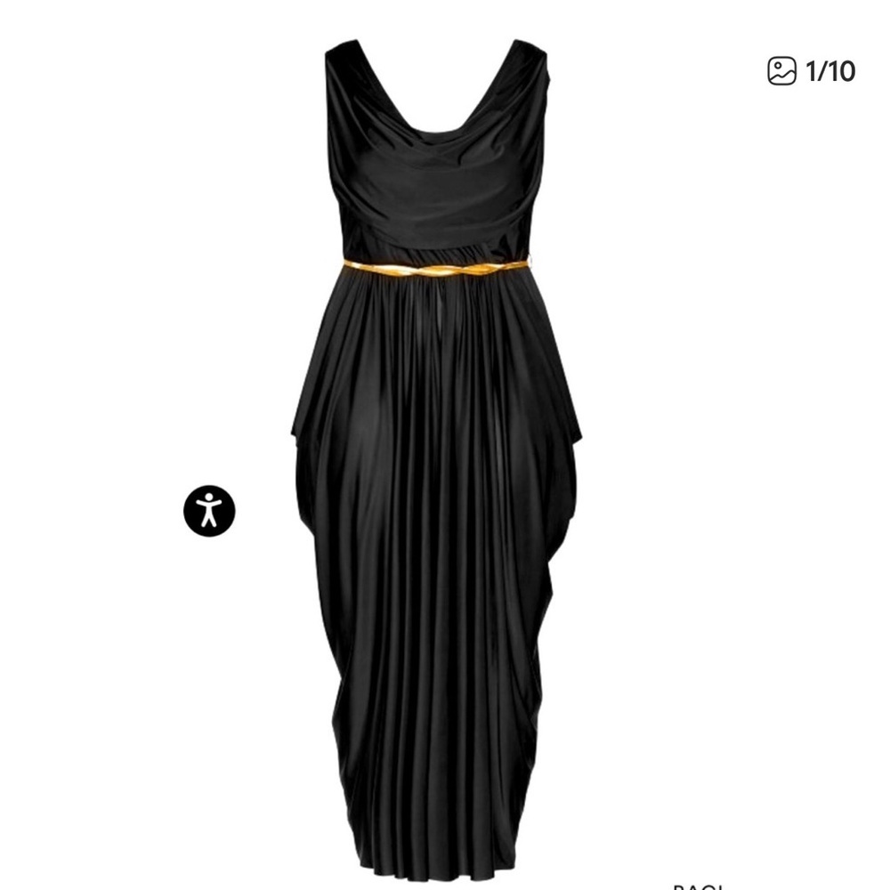 Max Athena GODDESS Elegant Black Evening Gown